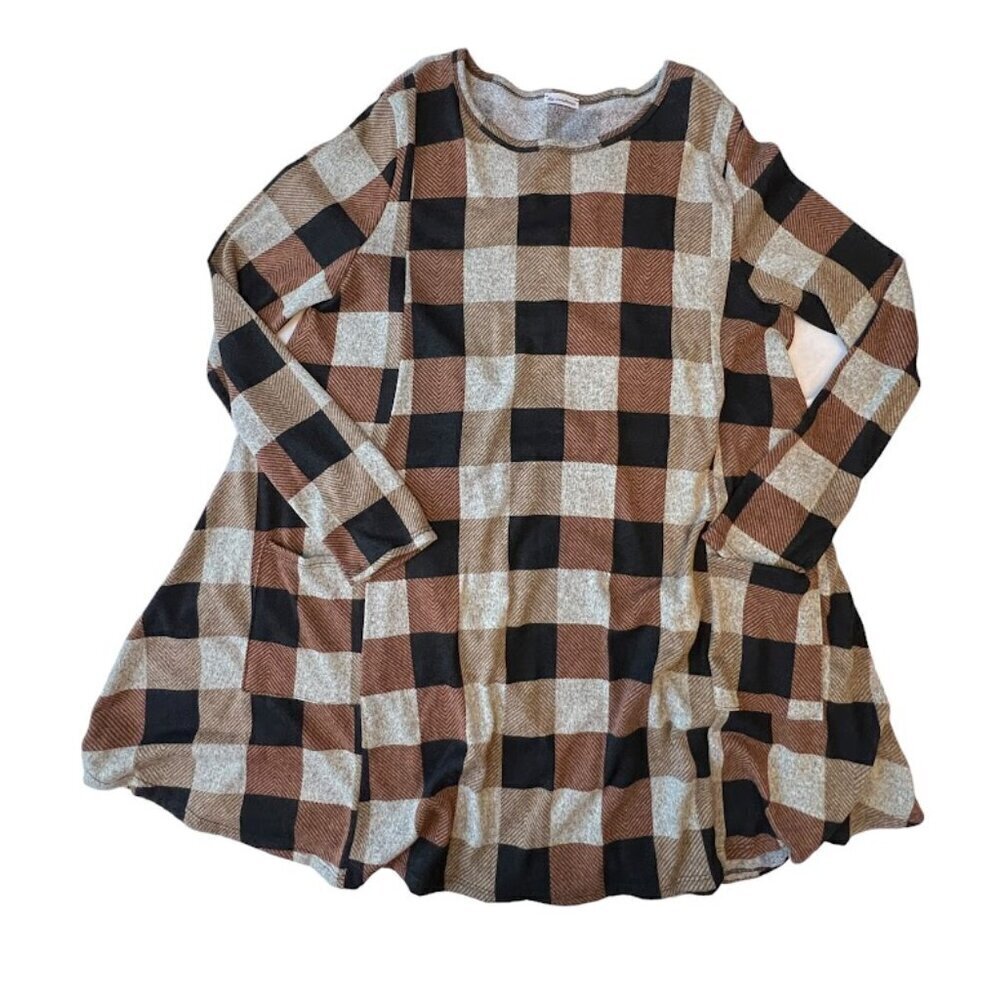 Womens Long Sleeve Flowy Fall Dress XL